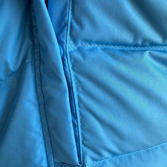 Lands' End Women's HyperDry 600 Down Puffer Vest Sky Blue L 14-16 - Picture 5 of 11